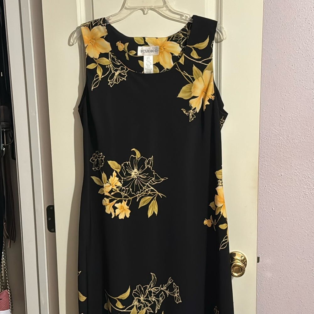 Black & floral dress